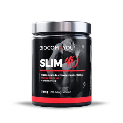 Slim 40 Meggy ízű italpor 360 g - Biocom