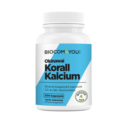 Okinawai Korall Kalcium kapszula 200 db - Biocom