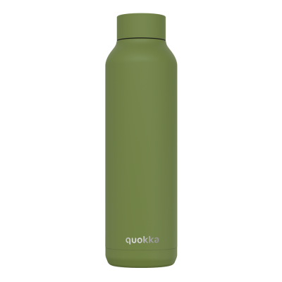 Hőtartó fémkulacs SOLID Olive green fémkulacs 630ml - Quokka