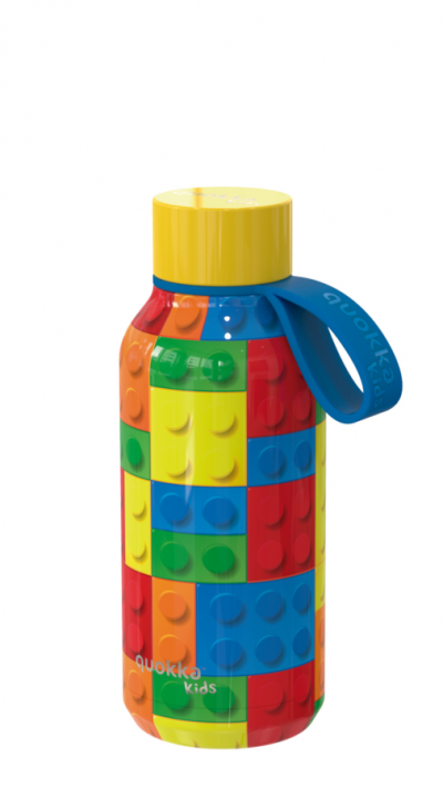Solid Kids Termo fémkulacs Color Bricks 330ml - Quokka