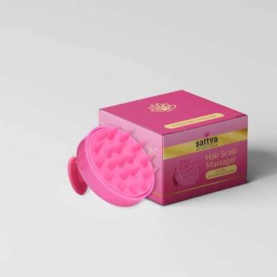 Fejbőr masszírozó - rózsaszín 1 db - Sattva Ayurveda