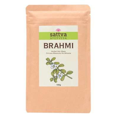 Gyógynövényes hajpakolás - Brahmi 100g - Sattva Ayurveda - KÖZELI LEJÁRAT