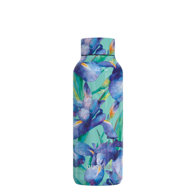 Hőtartó fémkulacs SOLID - Blue Irises 510ml - Quokka