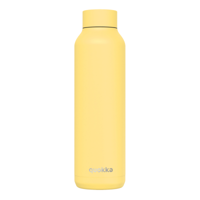 Hőtartó fémkulacs SOLID - LIght Yellow 630ml - Quokka