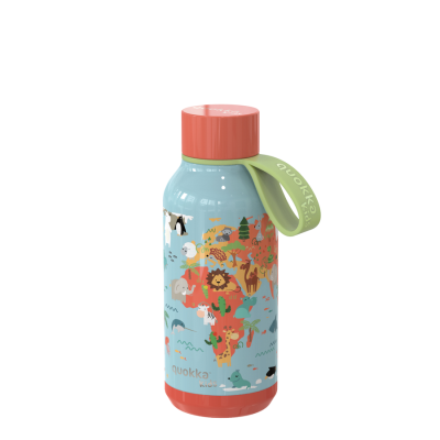 Hőtartó fémkulacs pánttal SOLID KIDS - Map of Life 330ml - Quokka