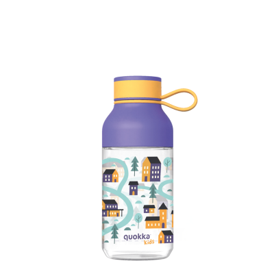 BPA mentes műanyag kulacs pánttal ICE KIDS - Town 430ml - Quokka