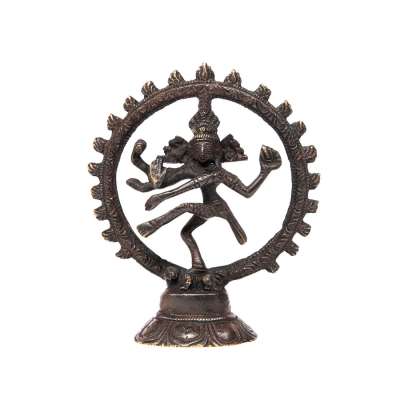 Nataraj réz szobor (fekete), kb. 13 cm - Bodhi