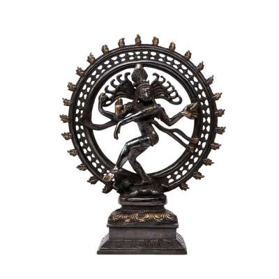 Nataraj réz szobor (fekete), kb. 35 cm - Bodhi
