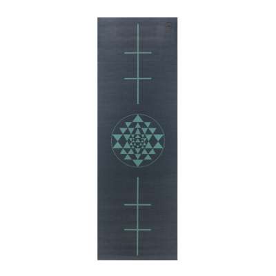Bodhi Leela jógaszőnyeg YANTRA/ALIGNMENT - Midnight Blue