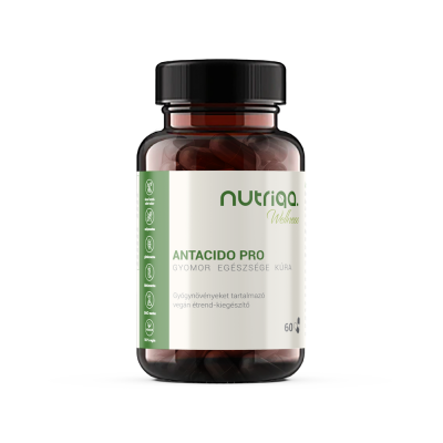 Nutriqa ANTACIDO PRO - Gyomor Egészsége Kúra 60 db vegán kapszulával