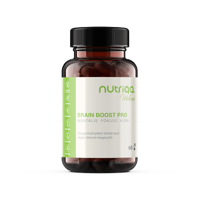 Nutriqa BRAIN BOOST PRO - Mentális Fókusz Kúra 60 db vegán kapszulával