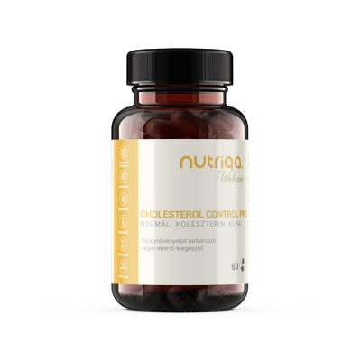Nutriqa CHOLESTEROL CONTROL PRO - Normál Koleszterin Kúra 60 db vegán kapszulával