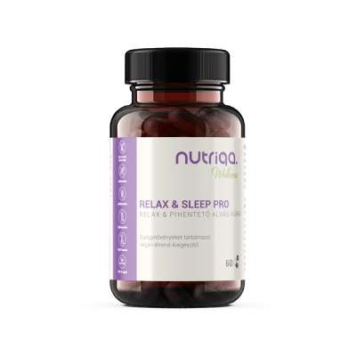 Nutriqa RELAX & SLEEP PRO - Relax & Pihentető Alvás Kúra 60 db vegán kapszulával
