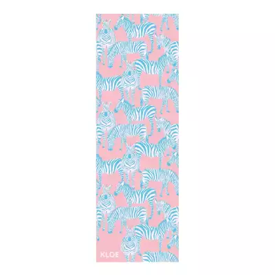 KLOE Zebras In Pink Csúszásmentes Jógatörölköző