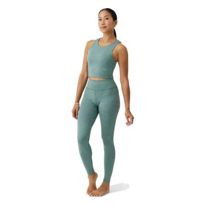 Manduka Dhara Tank női jógatop - Black Sage Heather