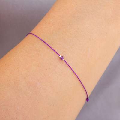 Csakra karkötő - Amethyst - Crown Chakra (Purple) - Bodhi