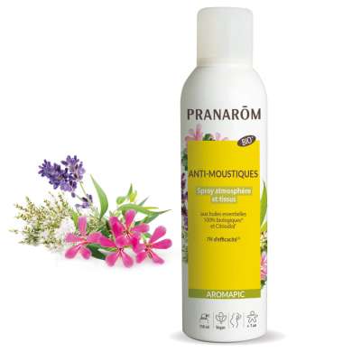 Pranarom Aromapic bio szúnyog és rovarriasztó spray légtérbe & ruhára 150 ml