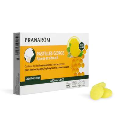 Pranarom Aromaforce mézes-citromos pasztilla