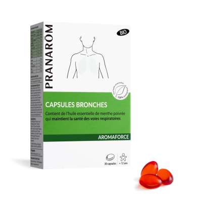 Pranarom Aromaforce bronchitis kapszula - illóolajokat tartalmazó étrend-kiegészítő 30 kapszula