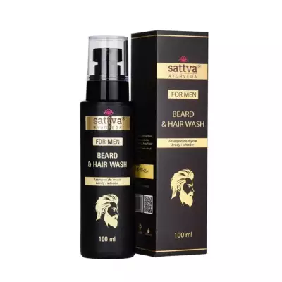 Haj- és szakállsampon férfiaknak – 100 ml - Sattva Ayurveda