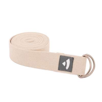 ASANA BELT jógaheveder fém karikákkal - ecru- Bodhi