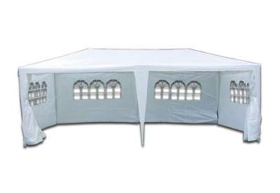 GARTHEN Kerti sátor 3 x 6 m + 4 oldalfal fehér