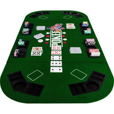 GamesPlanet® Kihajtható póker asztallap XXL zöld
