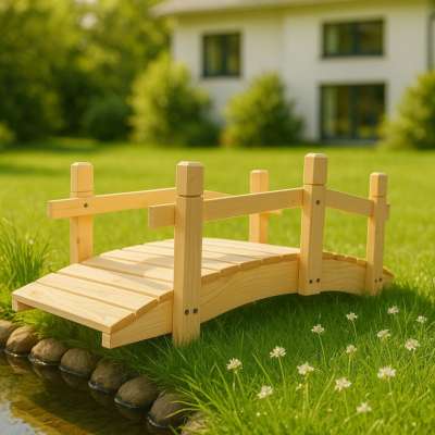 Fa kerti híd 71 cm festetlen cseh gyártmány