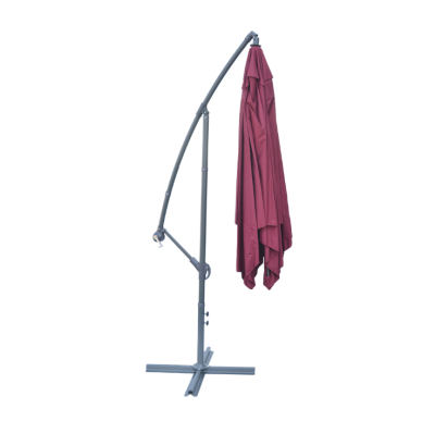 ROJAPLAST Négyzet alakú fém napernyő bordó 270 x 270 cm