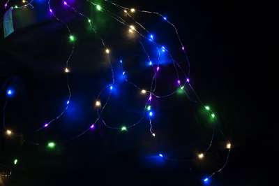 NEXOS Karácsonyi világítás 64 LED drót színes