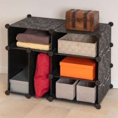 DIVERO® Fiókos állvány 57 x 71 cm  fekete