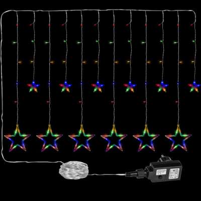 VOLTRONIC® Fényfüggöny csillag 150 LED színes