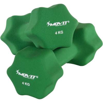MOVIT Egykezes súlyzó szett 2 x 4 kg neoprén