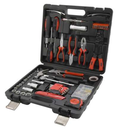 COMPASS Szerszám Bőrönd 159 db 38 x 34 x 8 cm