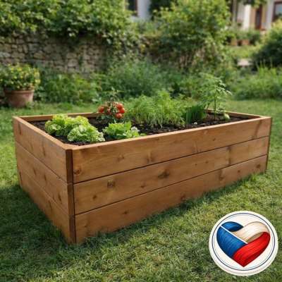 Fa magaságyás 163 × 78 × 42 cm tömör lucfenyő