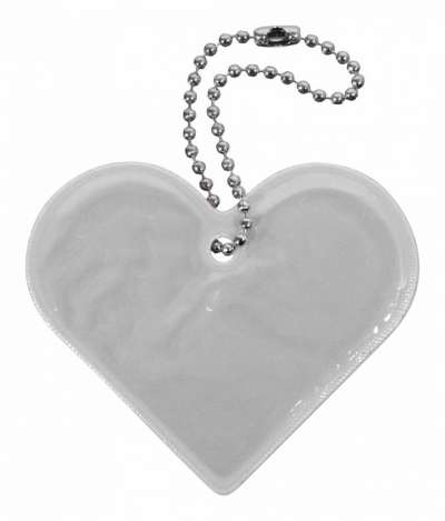 Compass Fényvisszaverő medál szív ezüst