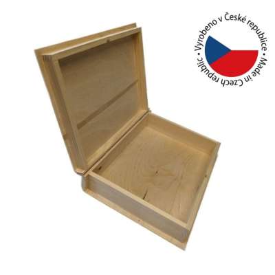 Fa doboz könyv formájában 34,5 x 8 x 25 cm