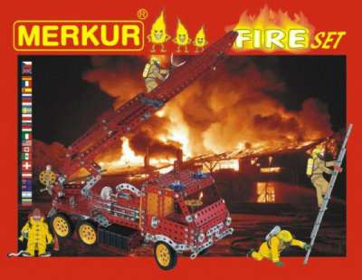 Teddies Építőkészlet MERKUR FIRE Set 20 modell 708db 2 réteg