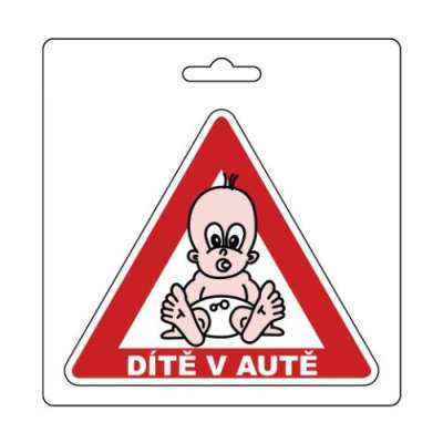 COMPASS Matrica GYERMEK AZ AUTÓBAN (105 x 120 mm)