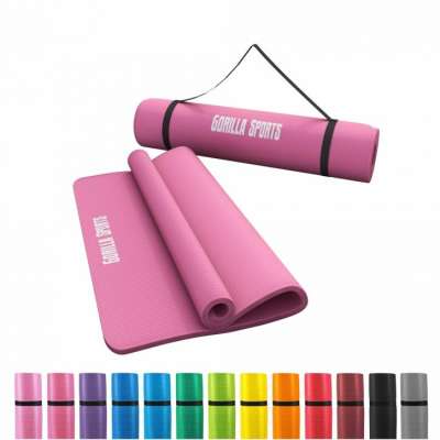 Gorilla Sports Jógamatrac 190 x 100 cm rózsaszín
