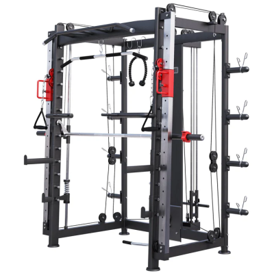 Gorilla Sports Multifunkcionális súlyzótorony 219 cm fekete