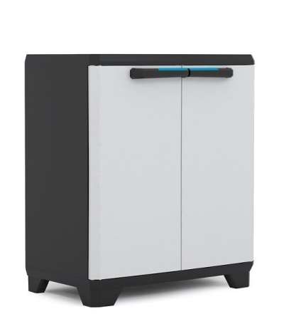 LINEAR BASE Szekrény 90 x 68 x 39 cm fekete+világos szürke