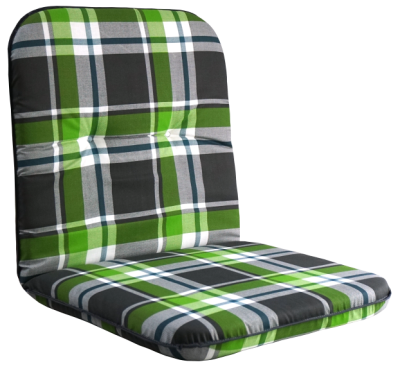 SUN GARDEN Párna alacsony székre kockás zöld