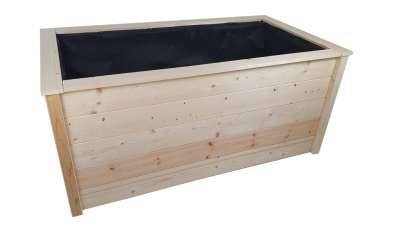 Magas ágyás fából 156 x 70 x 85 cm