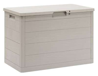WOODYS Kerti műanyag tárolódoboz 160 L világosszürke