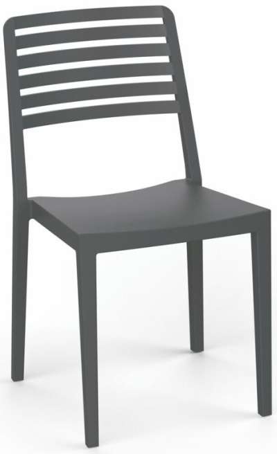 Műanyag szék ROW fekete