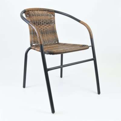 Kerti bisztrószék egymásba rakható barna