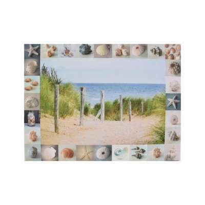 Fali kép Utazás a tengerpartra LED időzítővel 30 x 40 cm