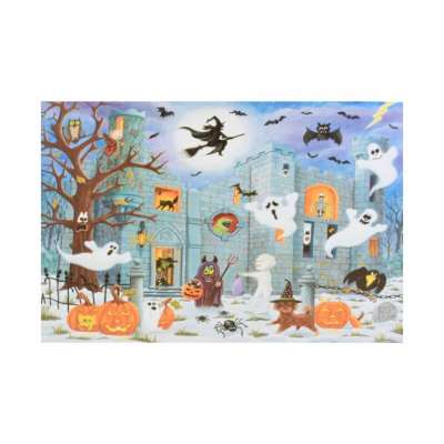 Fali kép Elátkozott kastély 9 LED 60 x 40 cm