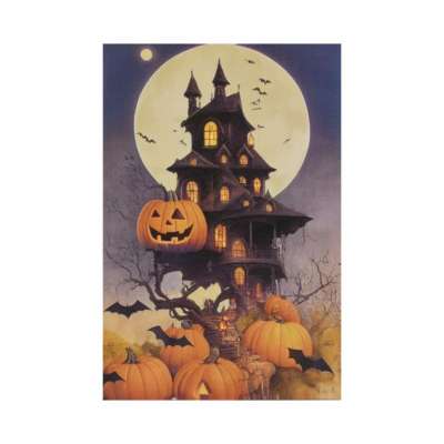 Fali kép Ijesztő villa 9 LED 60 x 40 cm